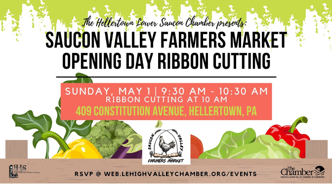 Saucon Valley Farmers Market to Open on May 1!