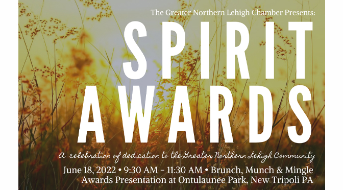Greater Northern Lehigh Announces Honorees of the 29th Annual Spirit Awards!