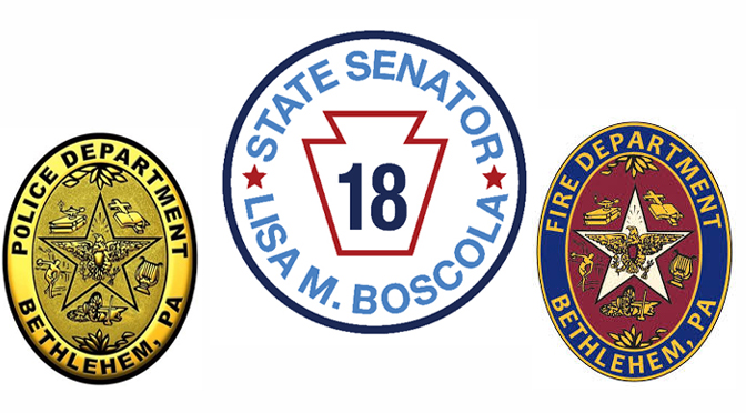 BOSCOLA SECURES OVER $175,000 IN STATE FUNDING FOR BETHLEHEM  POLICE AND FIRE DEPARTMENTS