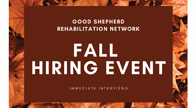 Good Shepherd Fall 2022 Hiring Event
