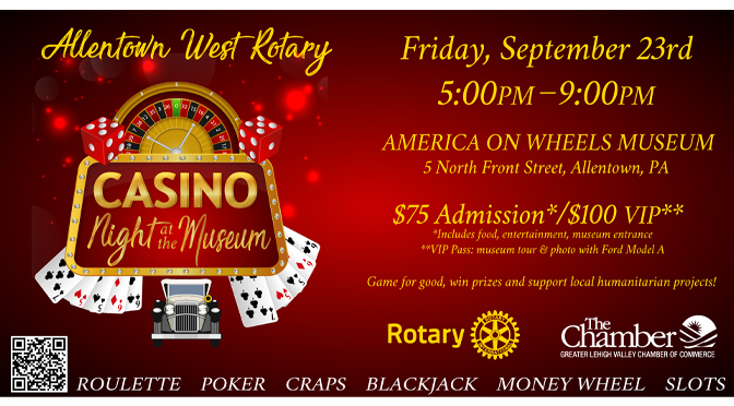 Allentown West Rotary Hosts Casino Night