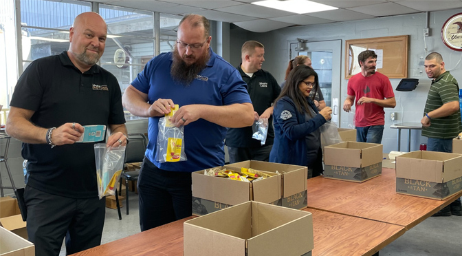 Yuengling employees rally and assemble care packages for our troops