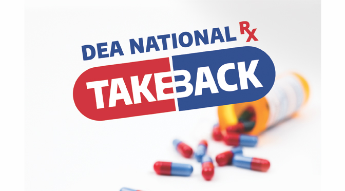 National Drug Takeback Day is Saturday 10/29