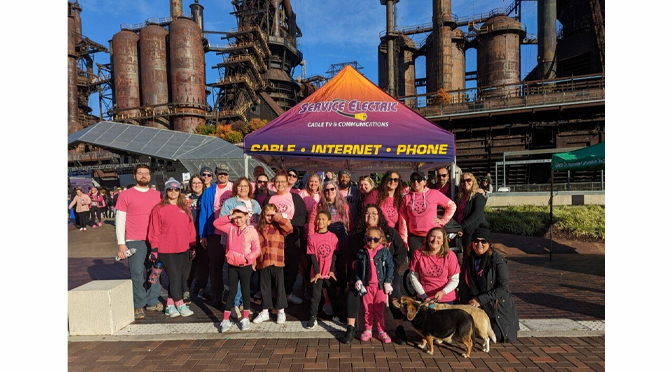 Service Electric’s “Team Chocolate Chip Cookies” Making Strides to Fight Breast Cancer in Memory of Their Friend