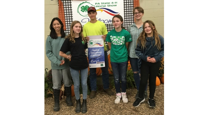 Lehigh County 4-H Equine Club has Success at State Level