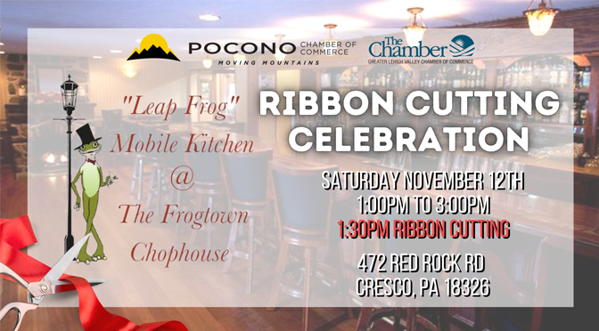 Leap Frog by The Frogtown Chophouse Ribbon Cutting Celebration