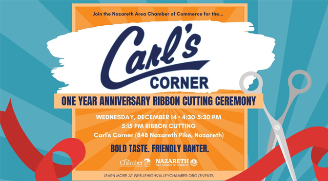 Ribbon Cutting Ceremony held for Carl’s Corner Nazareth