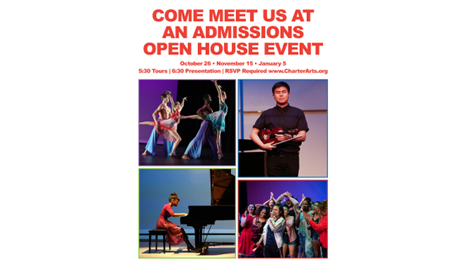 Admissions Open House event at the Lehigh Valley Charter High School for the Arts, January 5, 2023