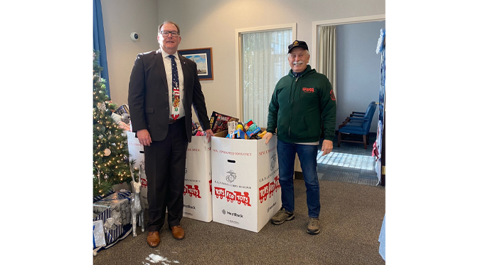 The Neffs National Bank, its board, employees, customers, and local community filled over 14 boxes of toys for the Toys for Tots Drive