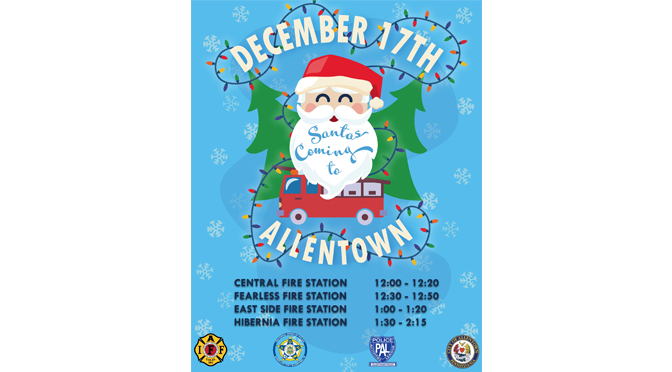 Santa on a Truck is coming to Allentown
