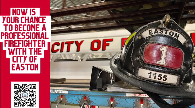 City of Easton Fire Department  accepting applications for entry-level firefighters