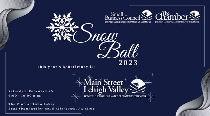Lehigh Valley Chamber Snow Ball to raise funds for Main Street Lehigh Valley Foundation