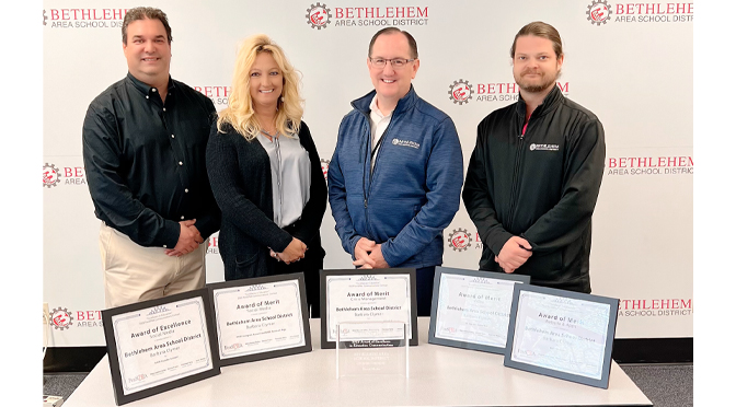 Bethlehem Area School District Earns Six State Awards for Video, Social Media, Websites, and Crisis Communication