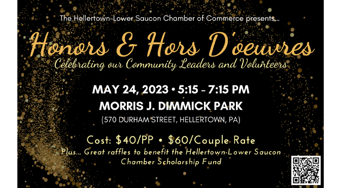 Hellertown-Lower Saucon Chamber to host Honors & Hors D’oeuvres Awards Ceremony