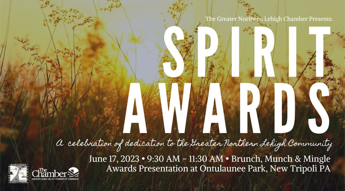Greater Northern Lehigh Announces Honorees of the 30th Annual Spirit Awards!