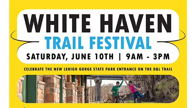 DCNR, DLNHC, Pocono Biking participating in White Haven Trail Festival on June 10