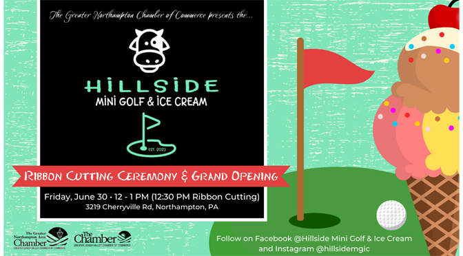 Hillside Mini Golf & Ice Cream’s Chamber Grand Opening Ribbon Cutting