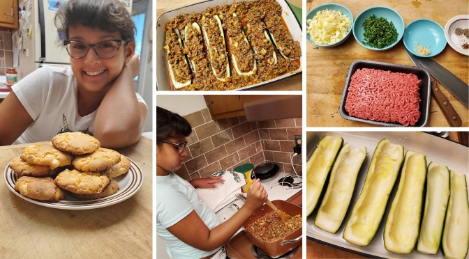 Zucchini Boats & Cookies Recipe by: Sophia & Joe