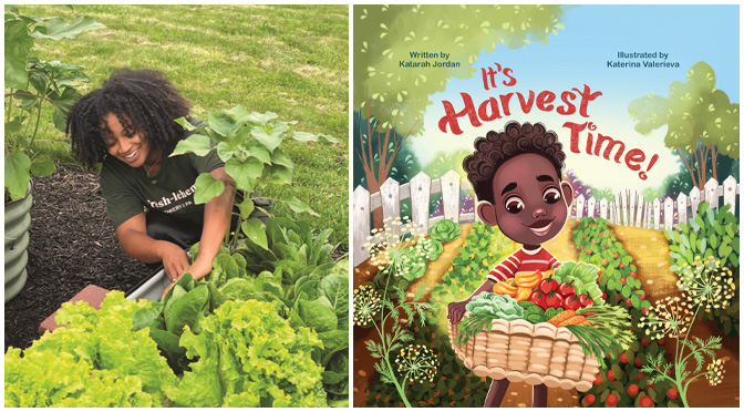 Writer and Master Gardener, Katarah Jordan, has just published her children’s book, It’s Harvest Time!.