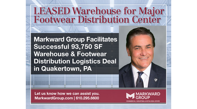 Markward Group Facilitates Successful 93,750 SF Warehouse and Footwear Distribution Logistics Deal in Quakertown, PA