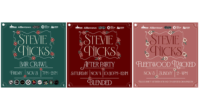 Allentown Celebrates Stevie Nicks Weekend November 3 – 5