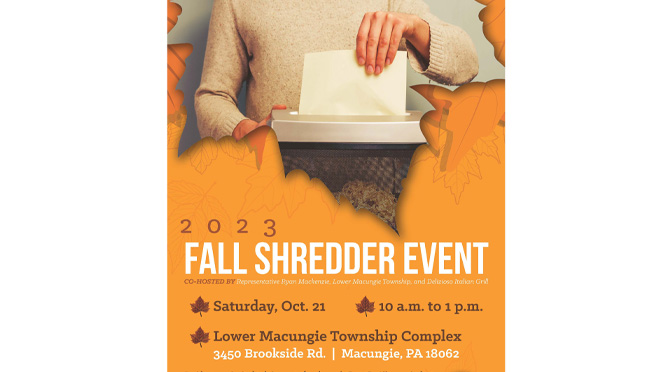 Fall Shredder Event Happening Saturday, Rain or Shine
