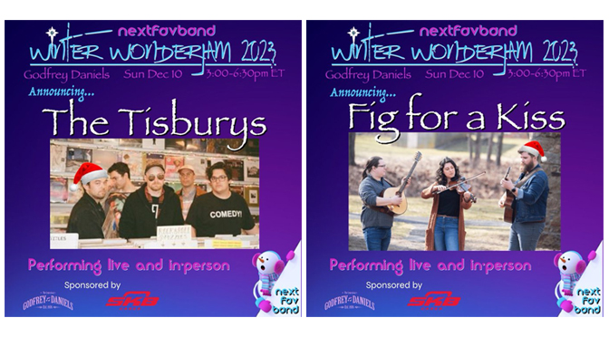 Your Next Favorite Band drops Winter WonderJam 2023 Headliners  The Tisburys and Fig for a Kiss
