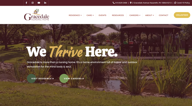 Launch of Gracedale Nursing Home’s New Website