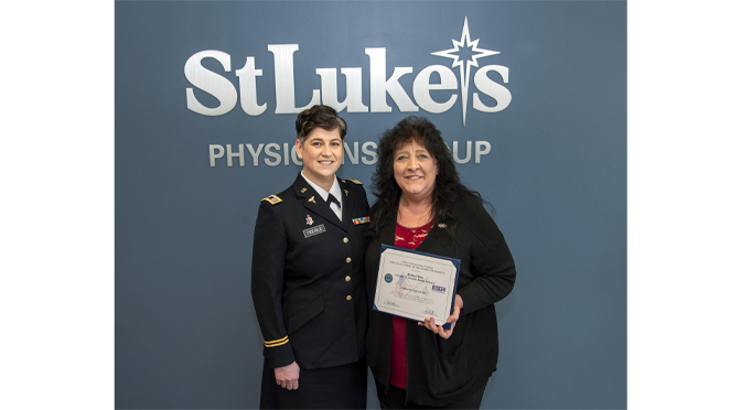 A Surprise Military Thank You for a St. Luke’s Leader’s Kindness and Support