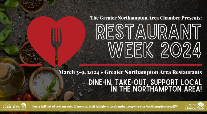 The Greater Northampton Area Restaurant Week begins Sunday, March 3rd!
