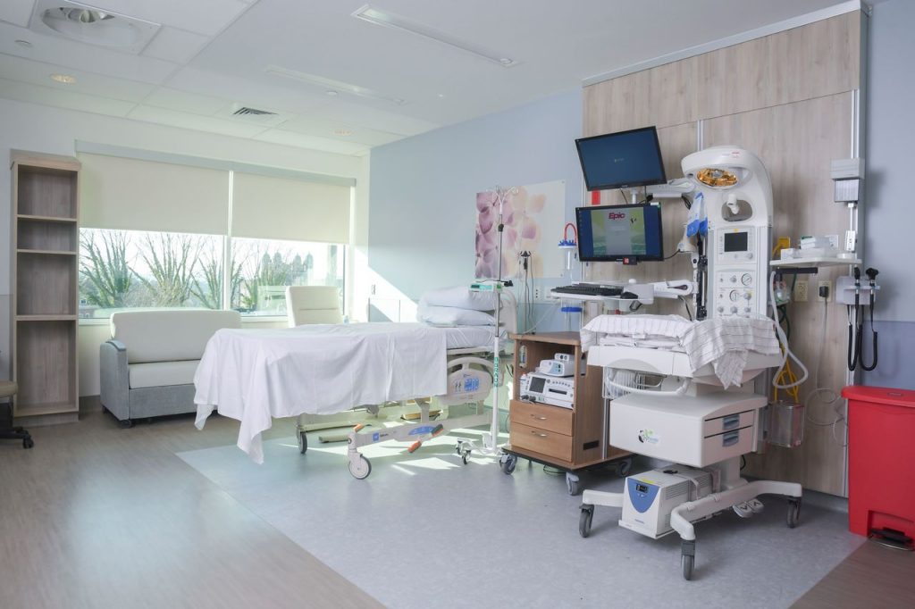 A room in the new Women & Babies Pavilion