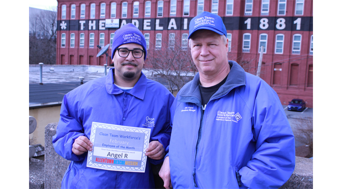 The Allentown Rescue Mission’s Clean Team Workforce February Employee of the Month
