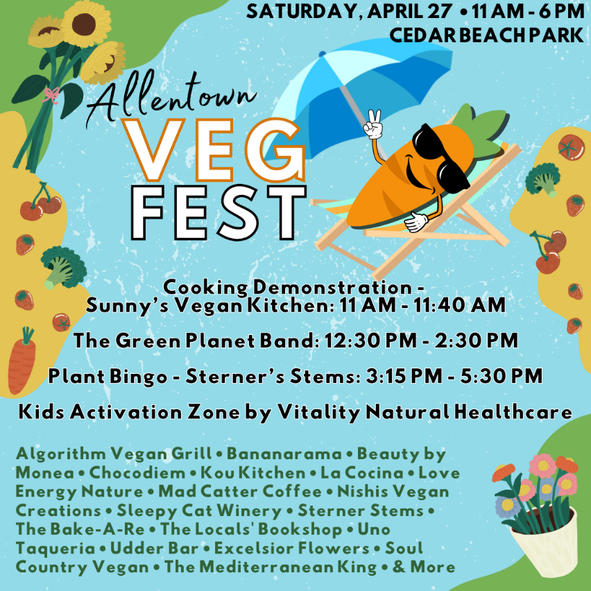 A poster for a veg fest
Description automatically generated