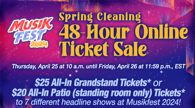 ArtsQuest is Spring Cleaning with a 48-hour Online MusikFest Ticket Sale