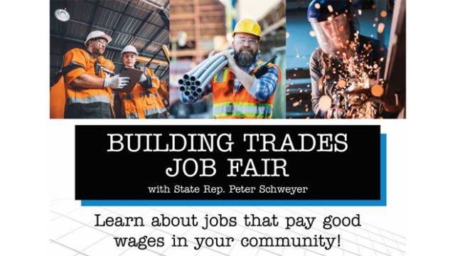 Schweyer to hold Building Trades Job Fair May 9