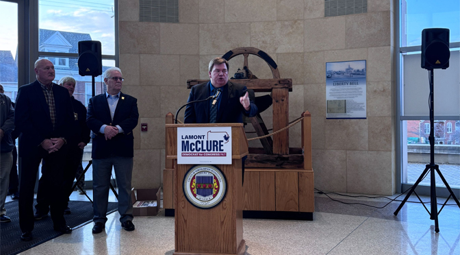 Northampton County Executive Lamont McClure Announces Campaign for Pennsylvania’s 7th Congressional District