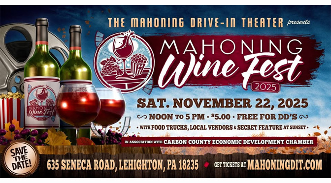 THE MAHONING DRIVE-IN THEATER LAUNCHES ITS FIRST WINE FEST AND VENDOR MARKET